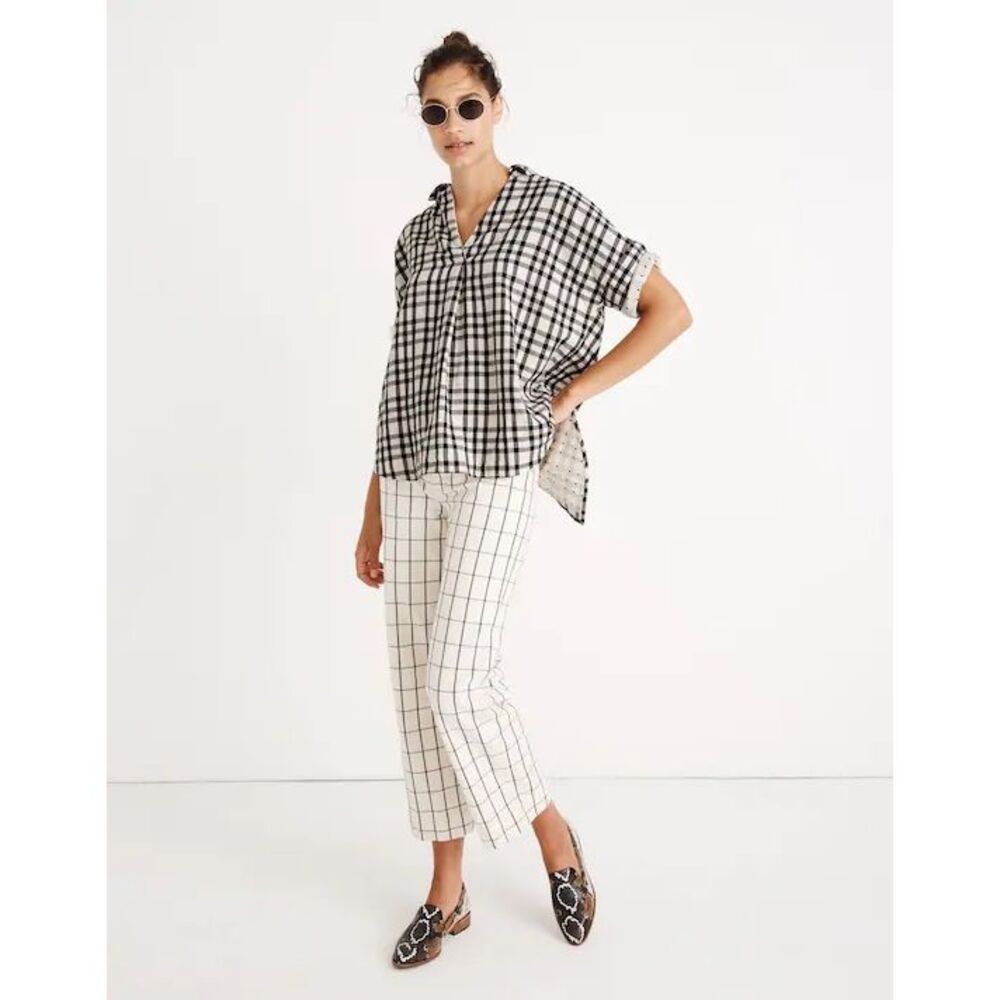 ✨Madewell Courier Button-Back Sz XXS Shirt in Double-Faced Plaid✨